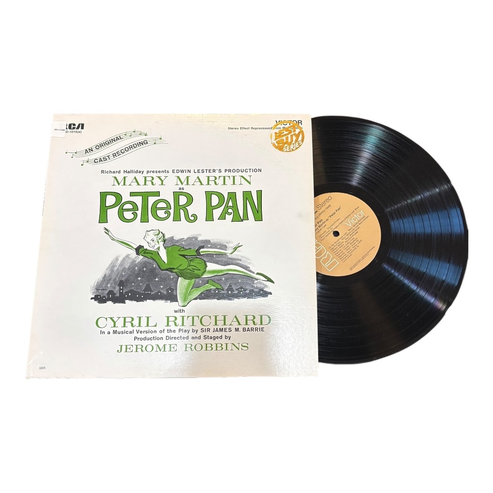 Mary Martin as Peter Pan Original Cast Recording Vinyl LP RCA Victor Dynaflex‎
